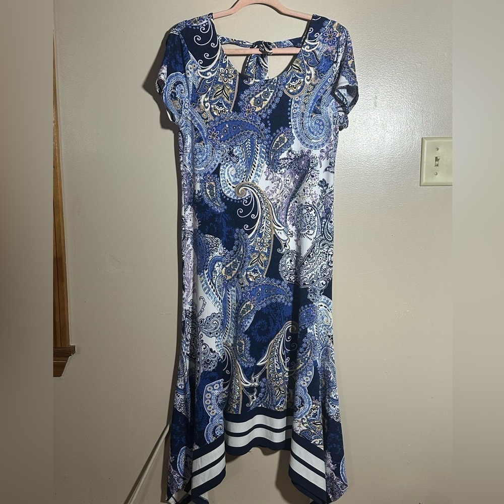 Chicos Paisley‎ Asymmetrical Dress | 0